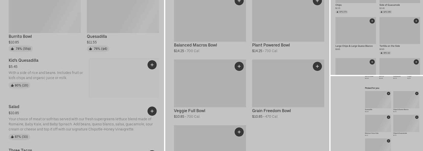 Chipotle Mexican Grill Menu