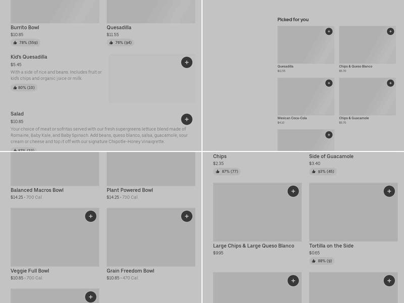 Chipotle Mexican Grill Menu