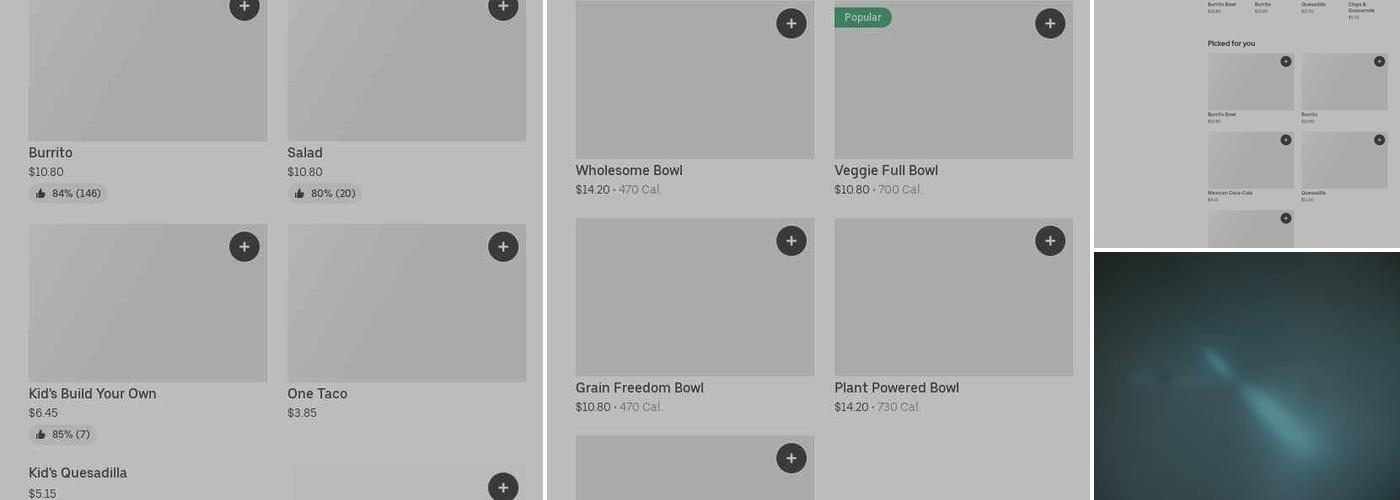 Chipotle Mexican Grill Menu