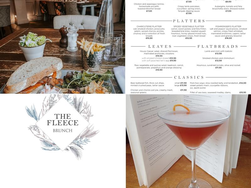 The Fleece at Cirencester Menu