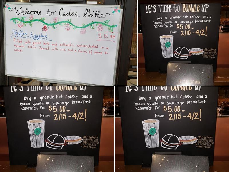 Starbucks Menu