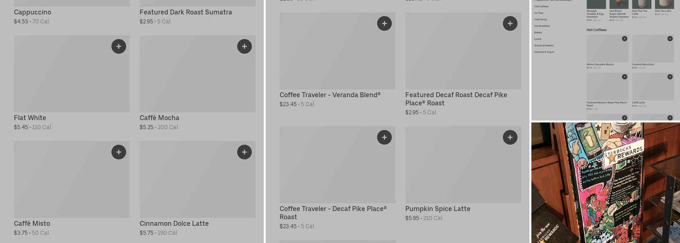 Starbucks Menu
