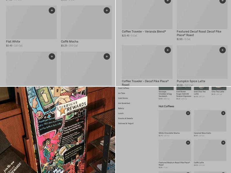 Starbucks Menu