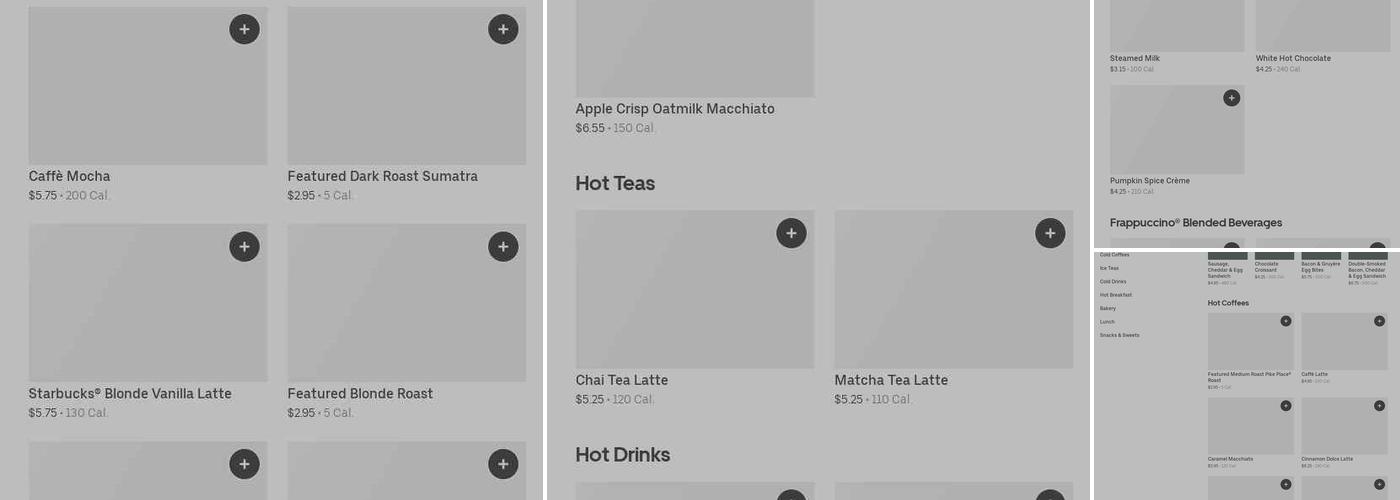 Starbucks Menu