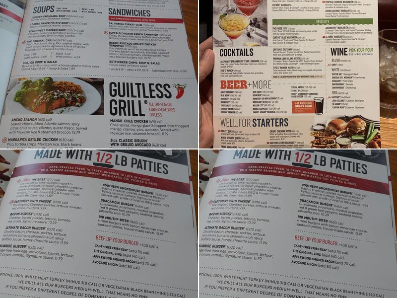 Chili's Grill & Bar Menu
