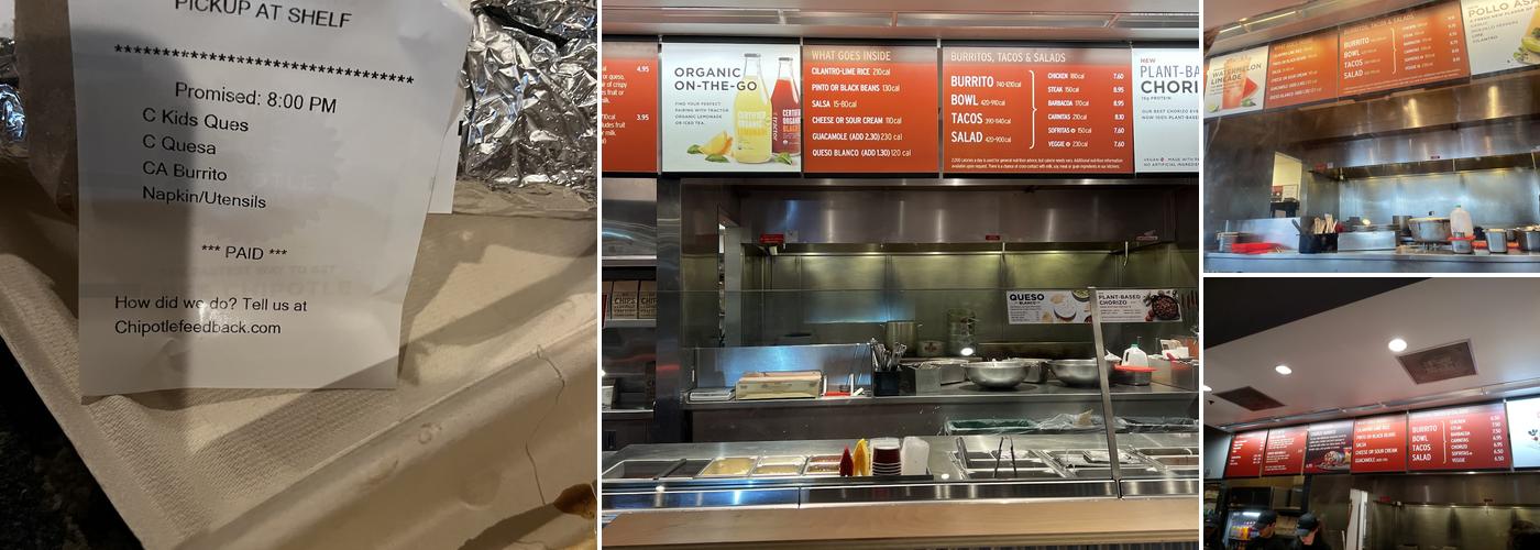 Chipotle Mexican Grill Menu