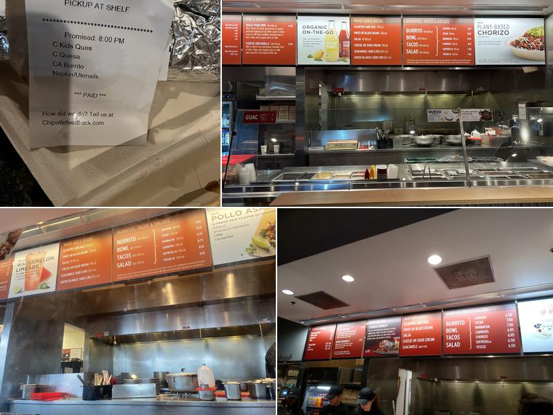 Chipotle Mexican Grill Menu