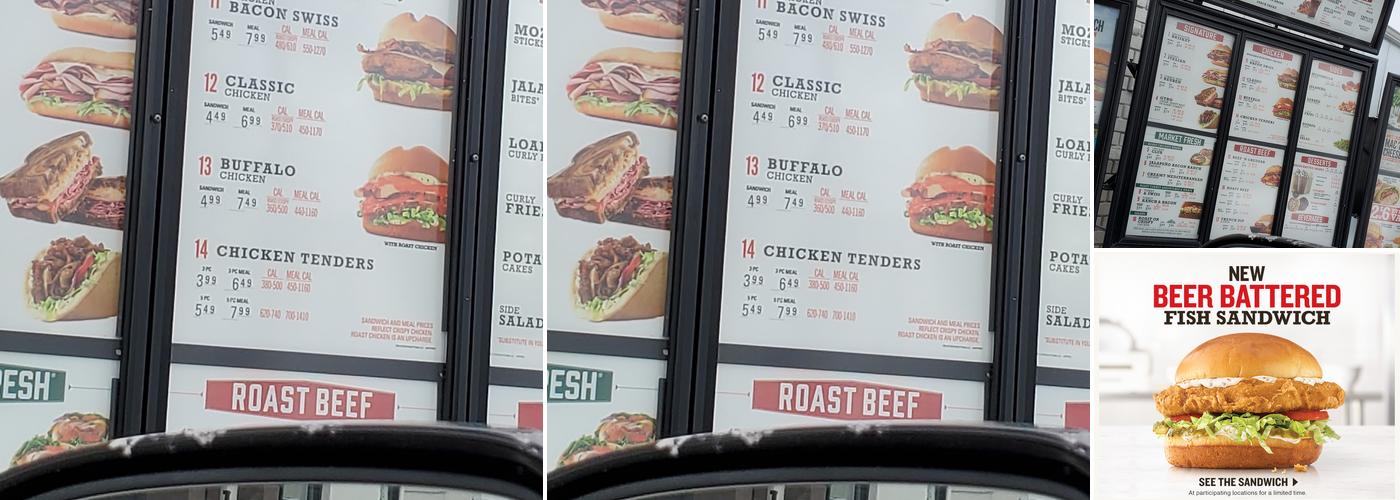 Arby's Menu