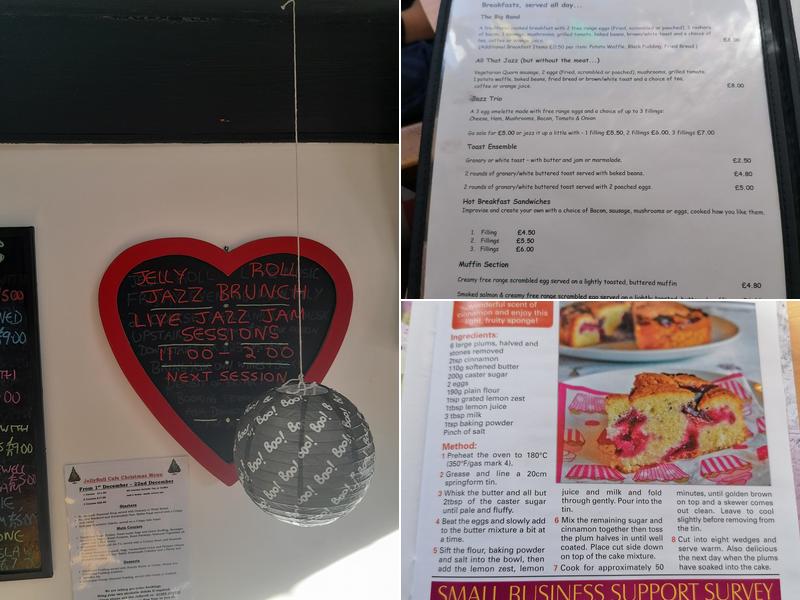 The Jelly Roll Cafe Menu