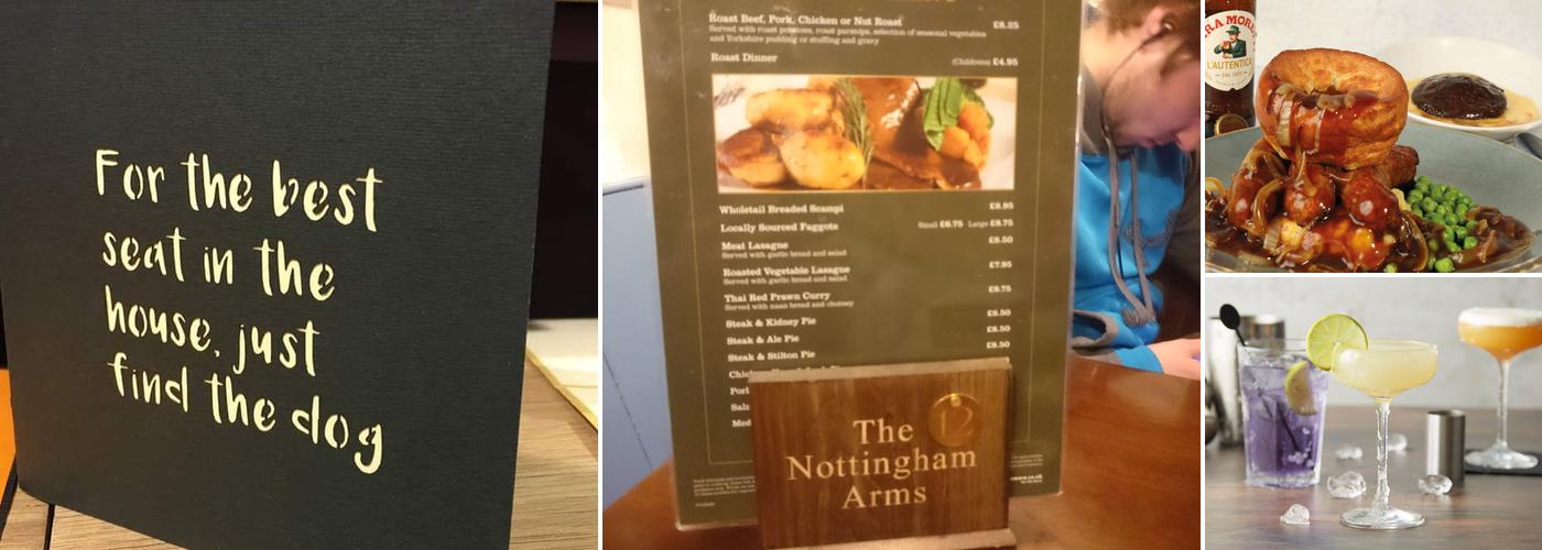 Nottingham Arms Menu