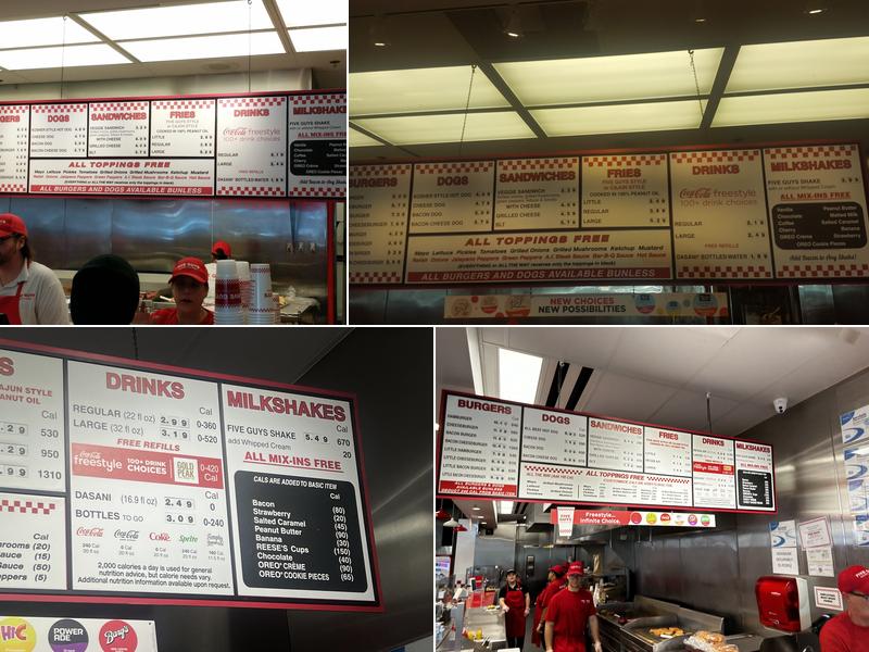 Five Guys Menu