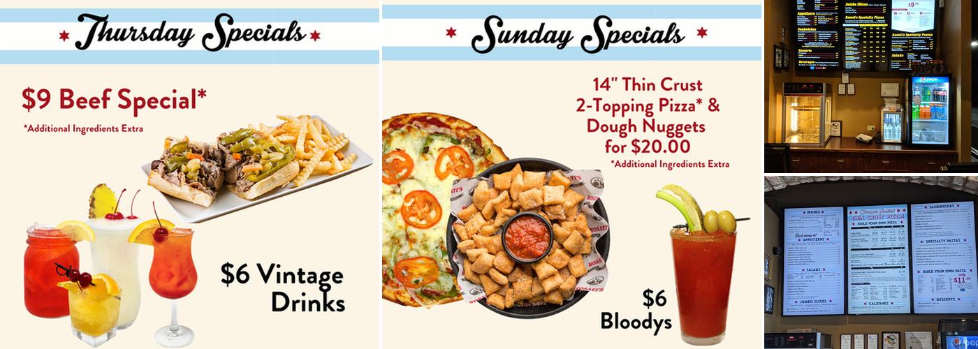 Rosati's Pizza and Sports Pub Menu