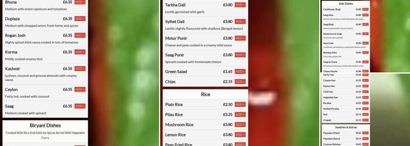 Chilli Pickle Menu