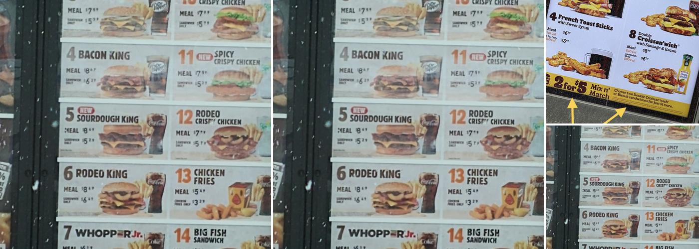 Burger King Menu