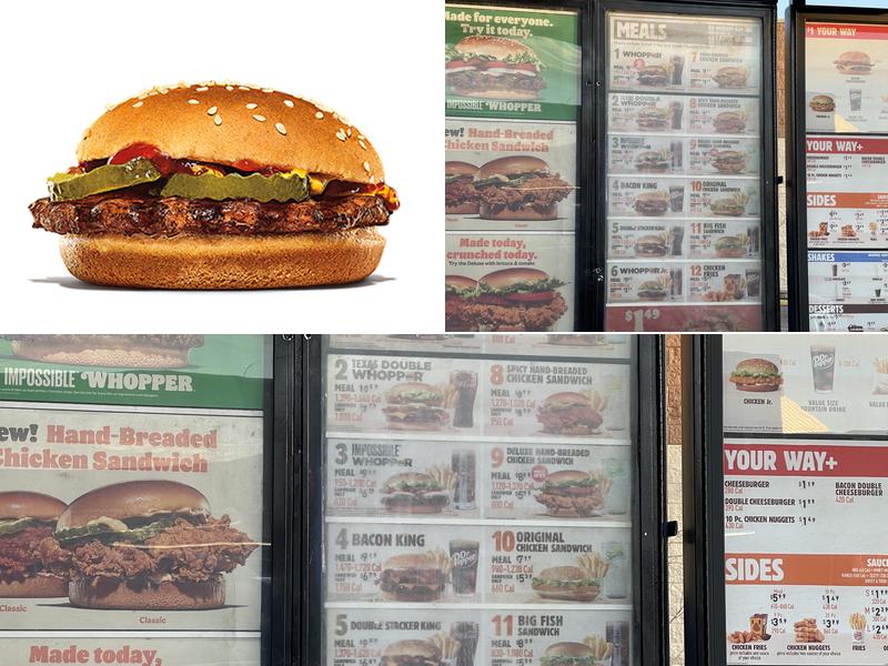 Burger King Menu