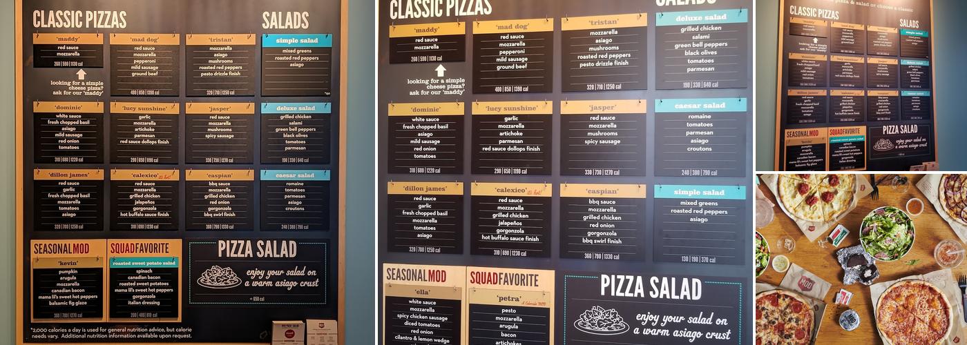 MOD Pizza Menu