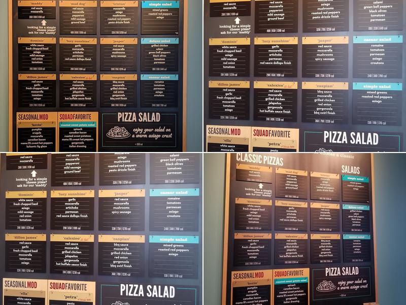 MOD Pizza Menu