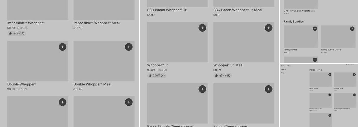 Burger King Menu