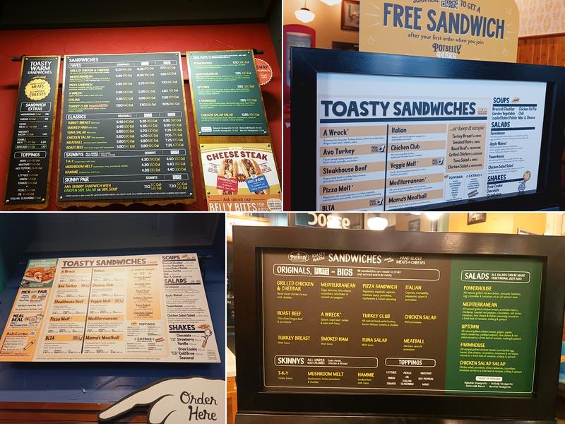 Potbelly Sandwich Shop Menu
