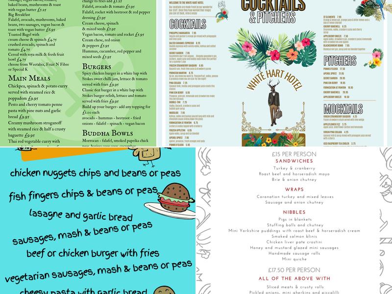 The White Hart Menu