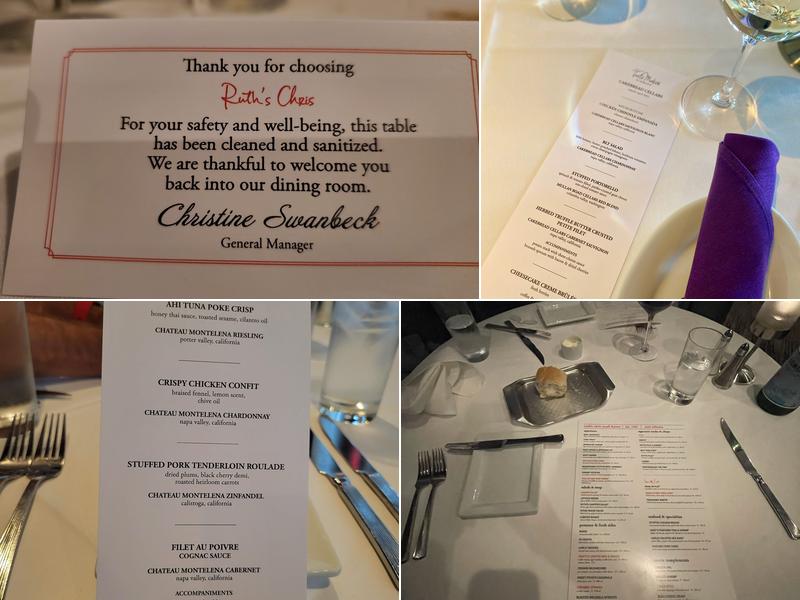 Ruth's Chris Steak House Menu