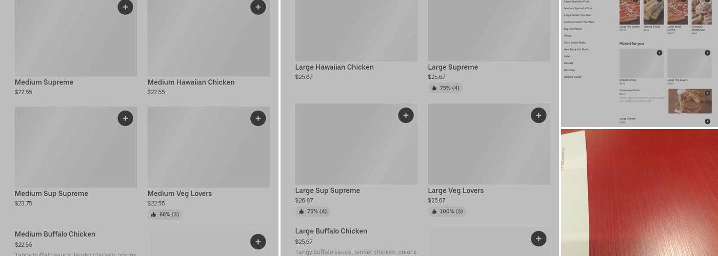 Pizza Hut Menu