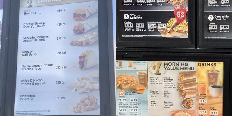 Taco Bell Menu