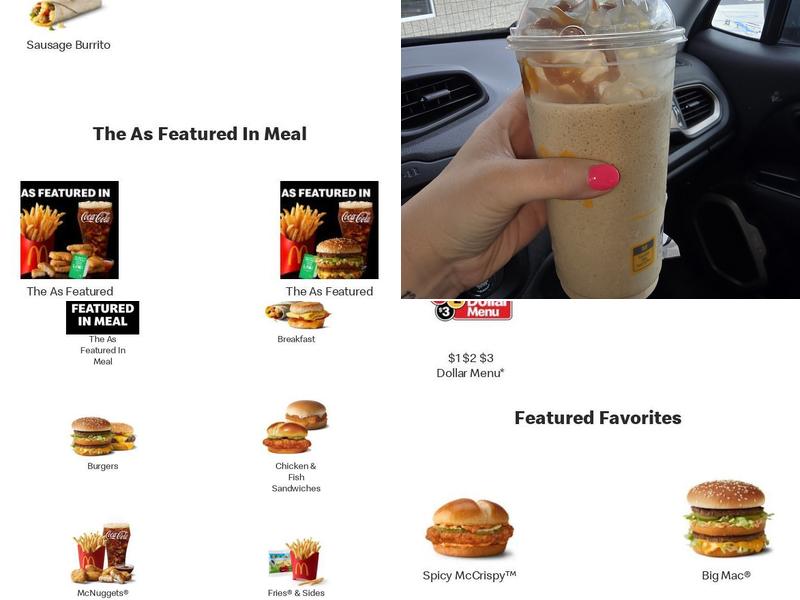 Mcdonalds Menu