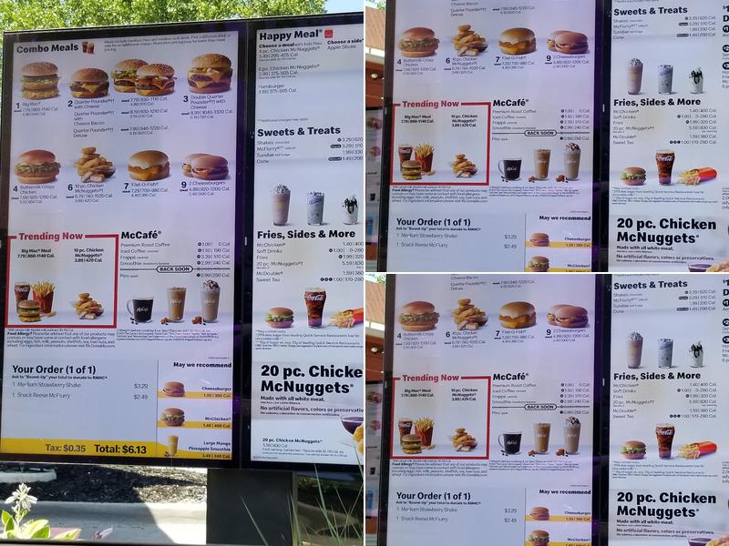 McDonald's Menu