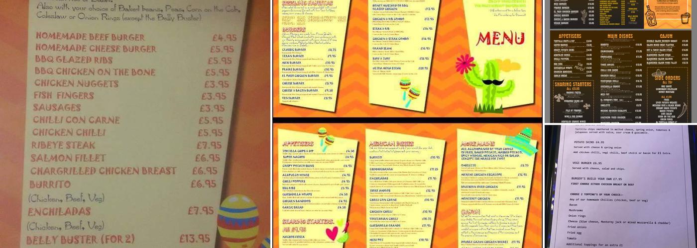El Dorados Tex Mex Menu