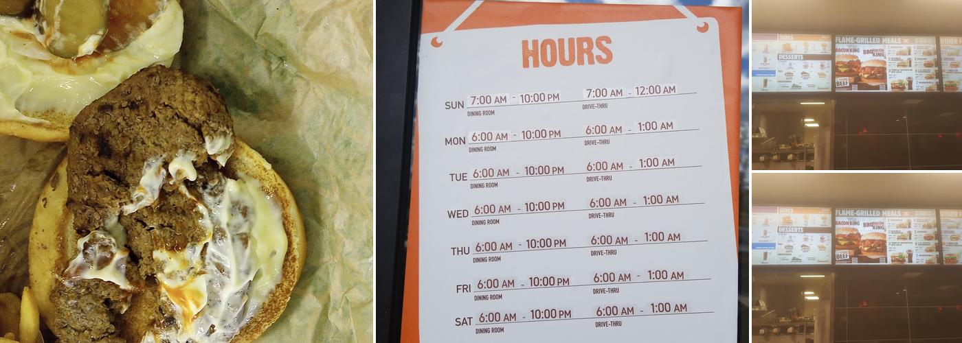 Burger King Menu