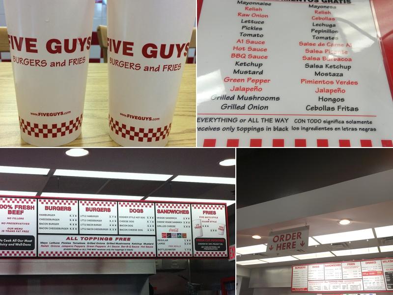 Five Guys Menu