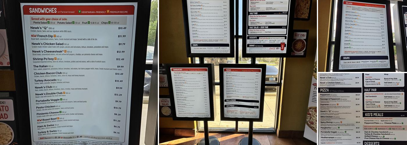 Newk's Eatery Menu