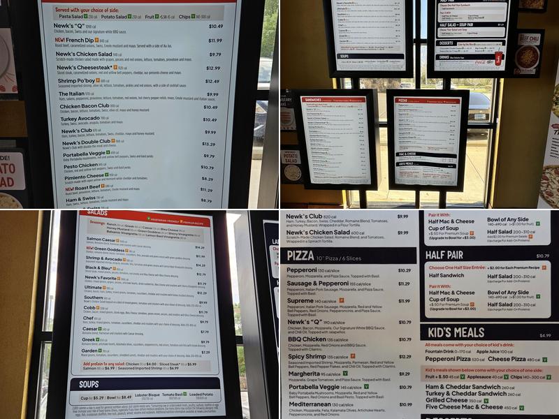 Newk's Eatery Menu