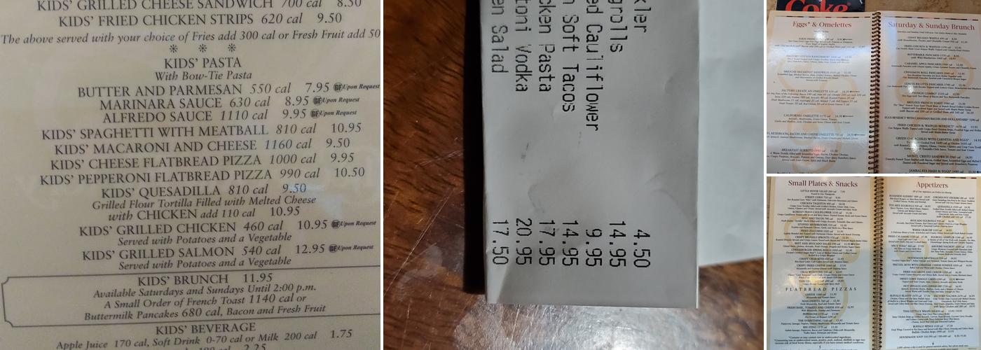 The Cheesecake Factory Menu