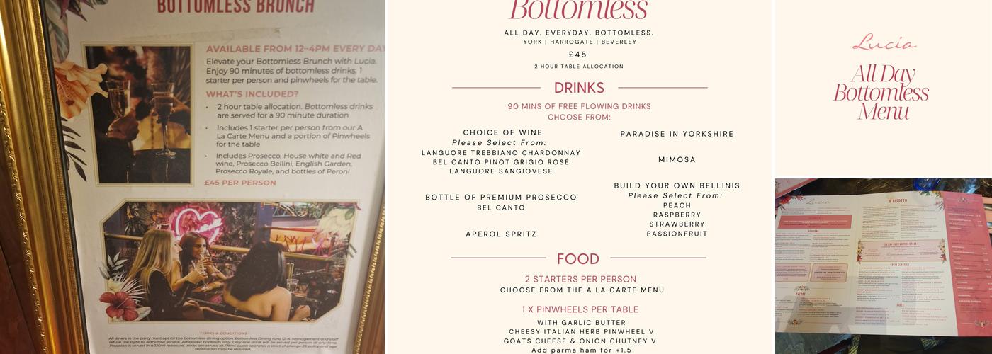 Lucia Wine Bar & Grill Menu