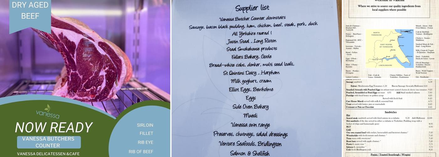 Vanessa Delicatessen & Café Menu