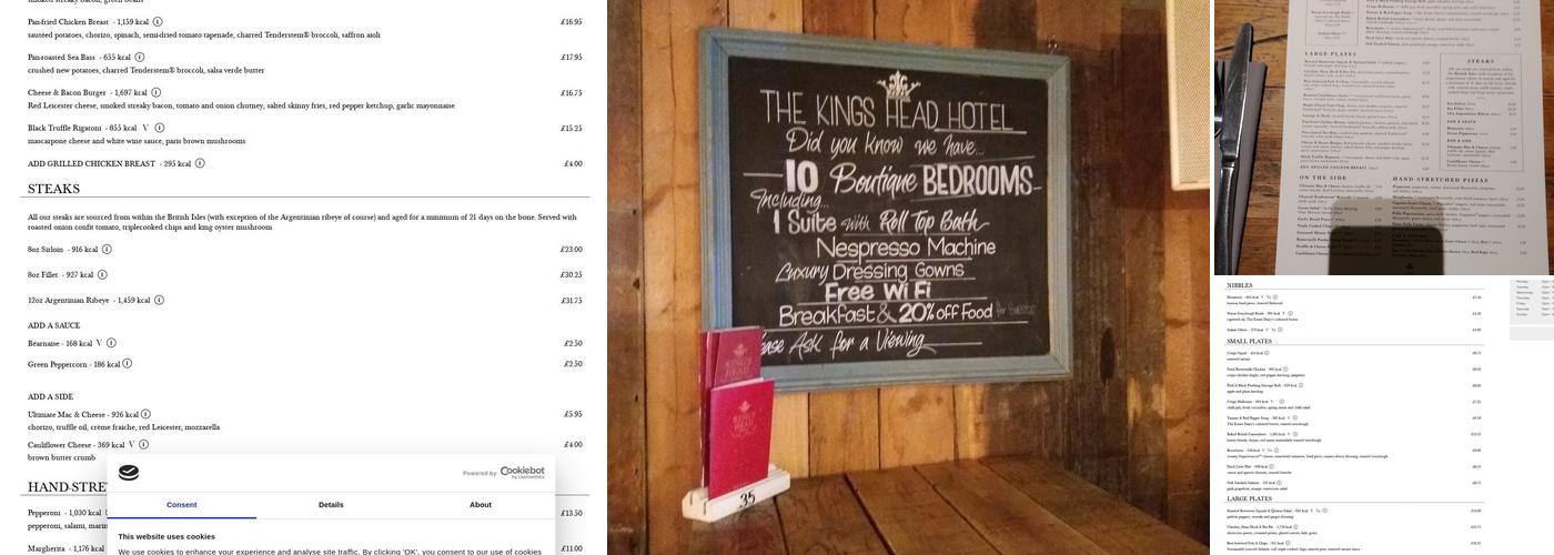 Kings Head Menu