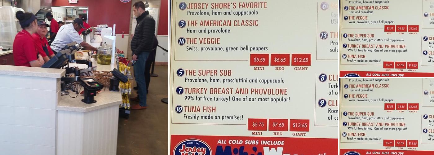 Jersey Mike's Subs Menu