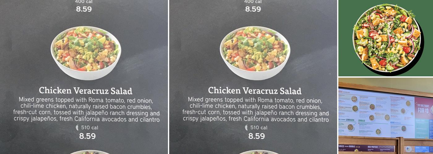 Noodles and Company Menu