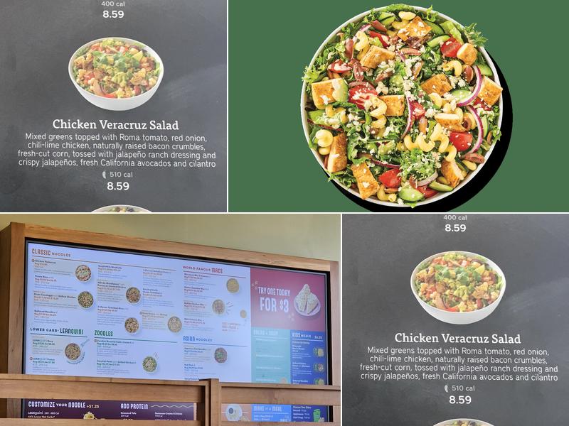 Noodles and Company Menu