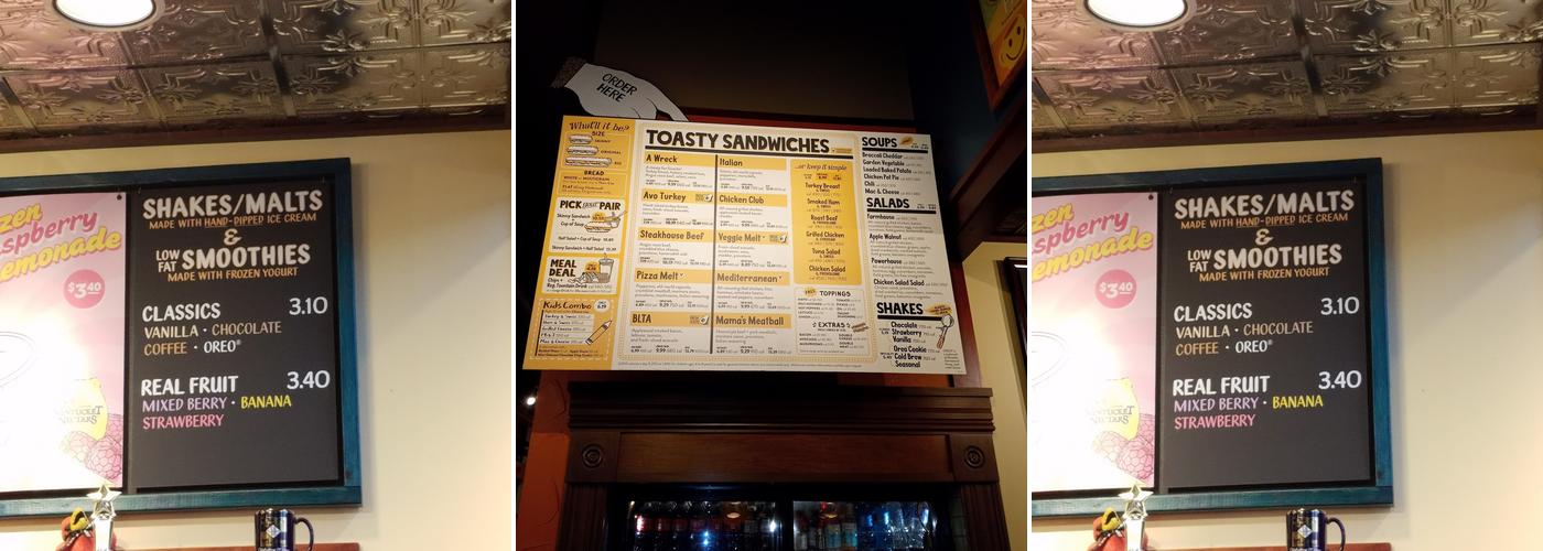 Potbelly Menu