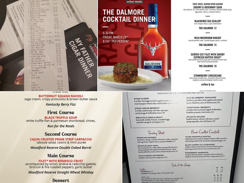 Ruth's Chris Steak House Menu