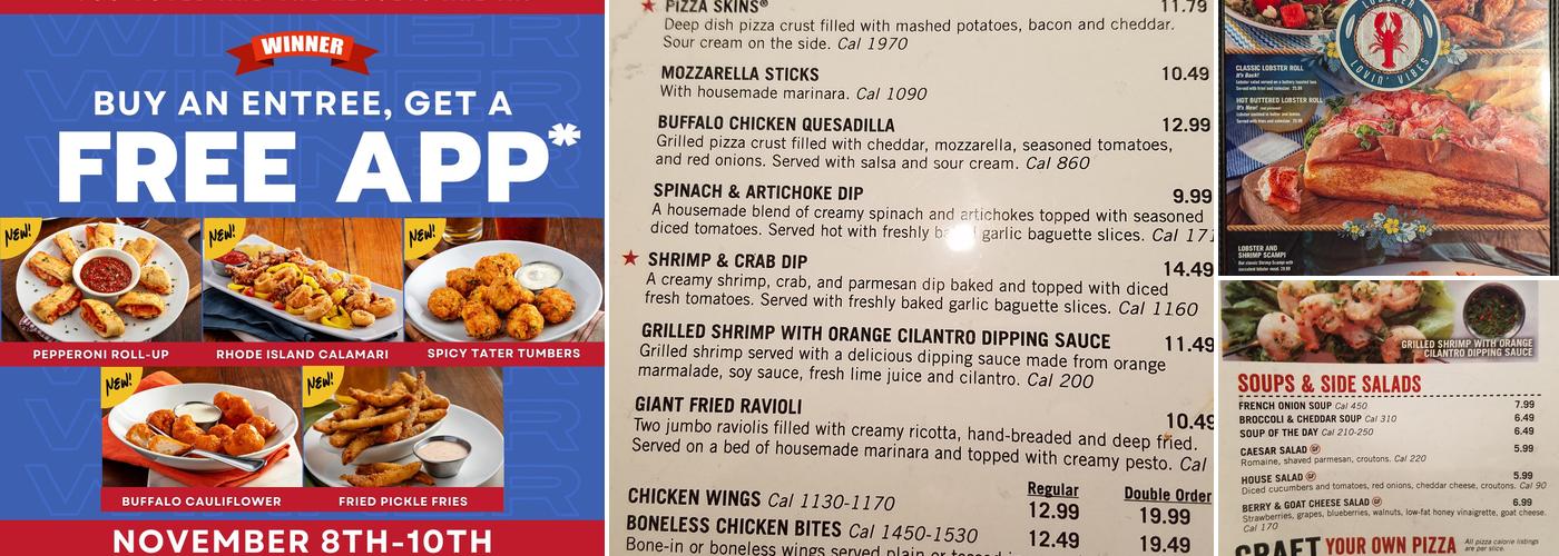 Uno Pizzeria & Grill Menu