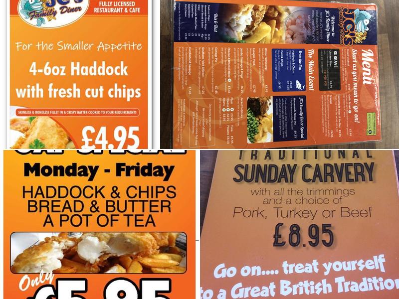 JCs Family Diner Menu