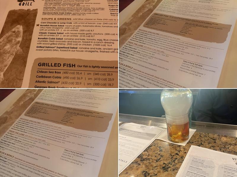 Bonefish Grill Menu