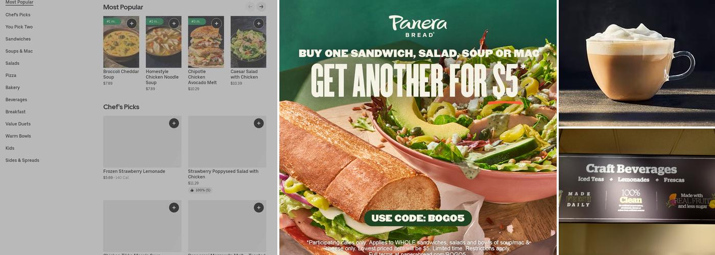 Panera Bread Menu