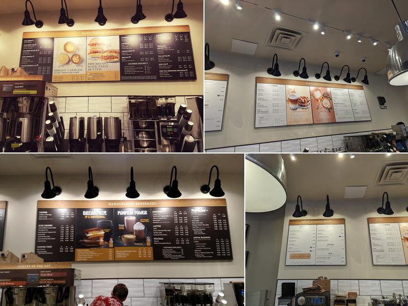 Peet's Coffee Menu