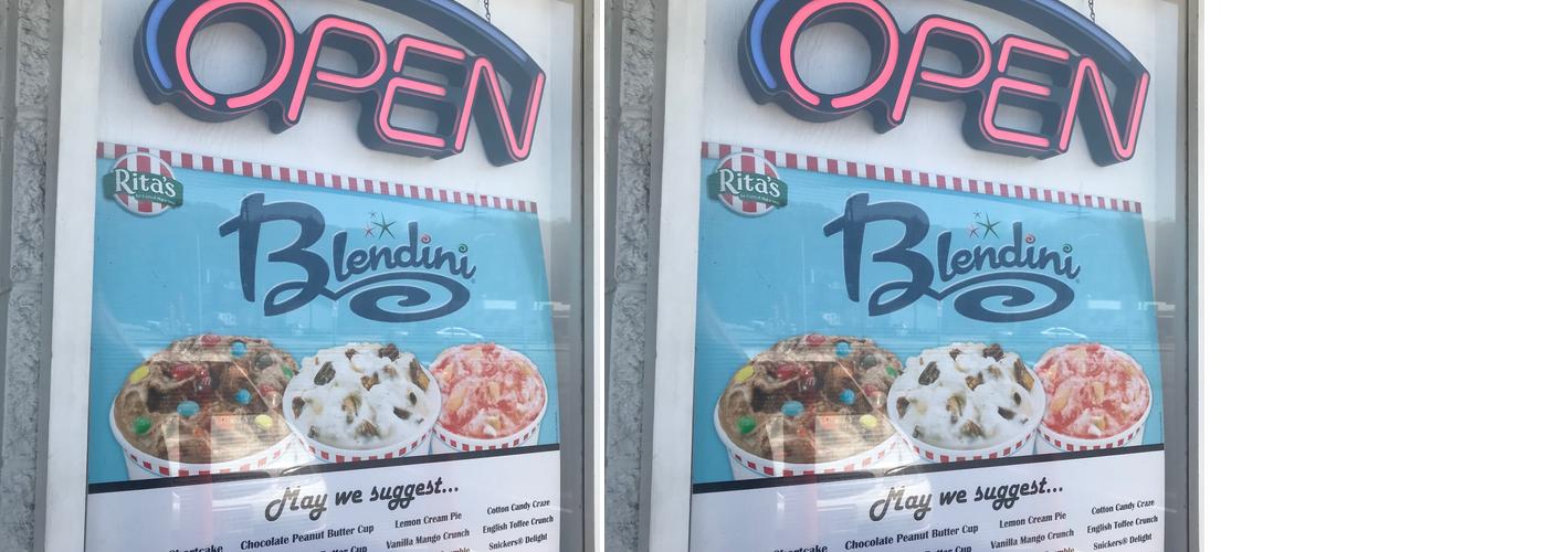 Rita's Italian Ice & Frozen Custard Menu