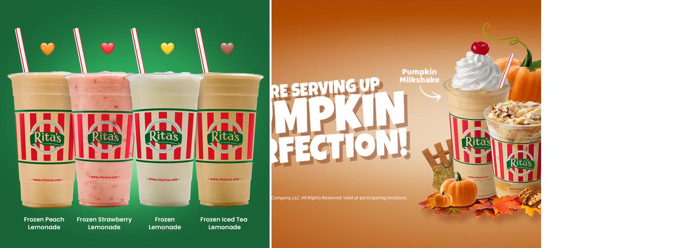 Rita's Italian Ice & Frozen Custard Menu